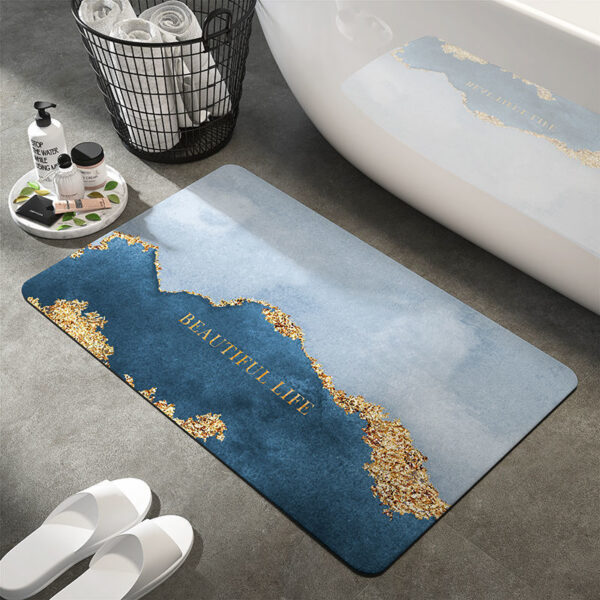 Diatom Ooze Bathroom Absorbent Non-slip Floor Mat - Image 7