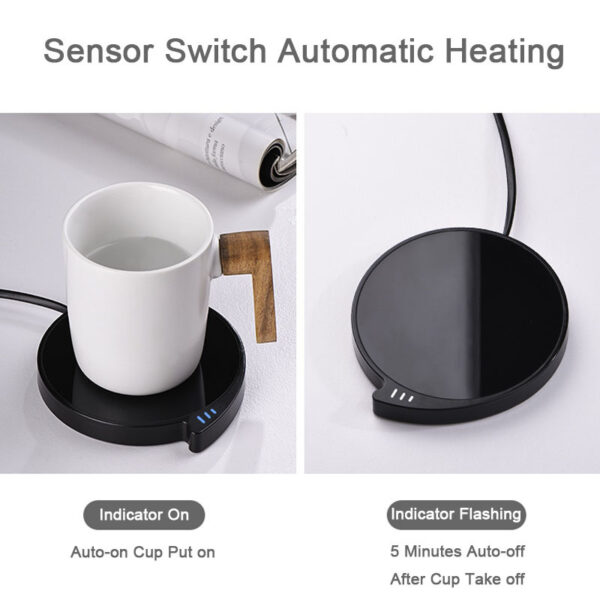 Smart Coffee Mug Cup Warmer For Office Home With Three Temperature Waterproof Thermostatic Heat Cup Pad - Image 5