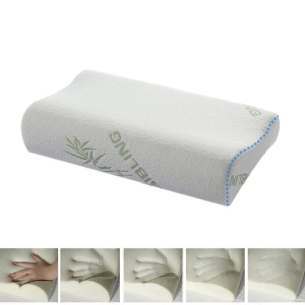 Bamboo Fiber Slow Rebound Memory Cervical Pillow For Neck Protection - Image 4