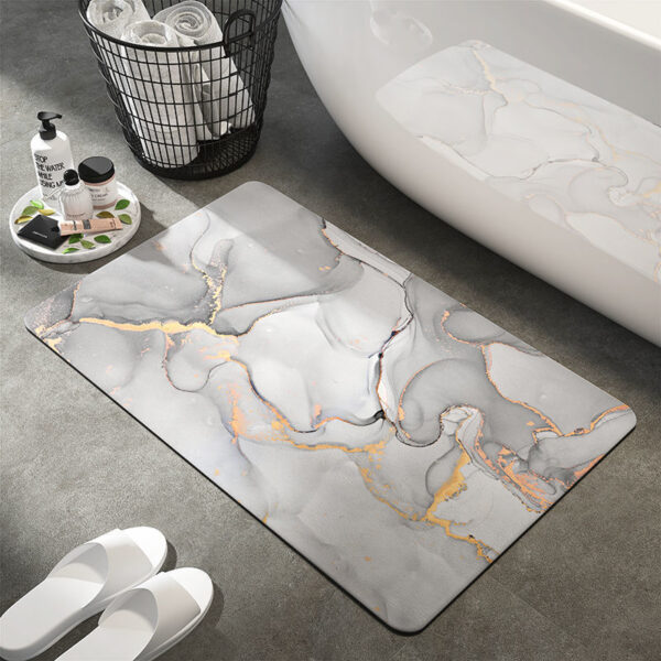 Diatom Ooze Bathroom Absorbent Non-slip Floor Mat - Image 3