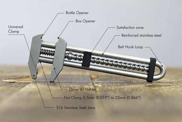 New Multifunctional Adjustable Hardware Wrench Tool - Image 4