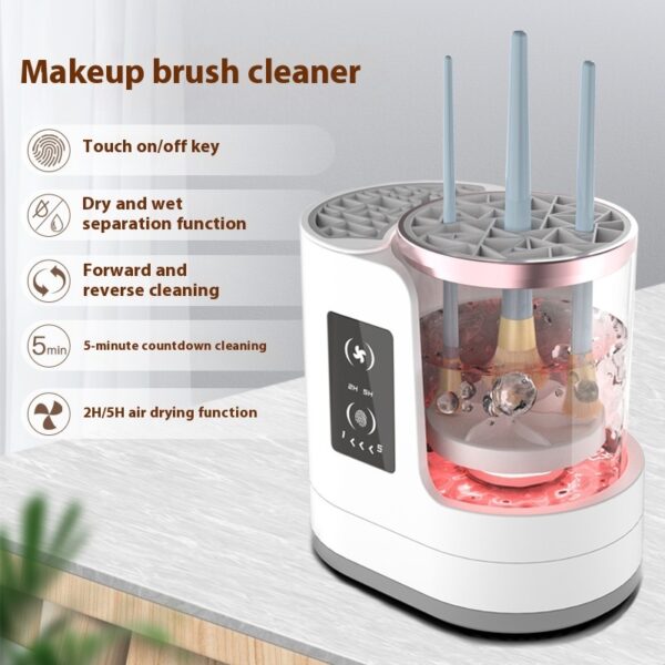 Electric Makeup Brush Cleaner Rechargeable Makeup Brushes Cleaning Tool Automatic Makeup Brush Cleaning Stand Device - Image 5